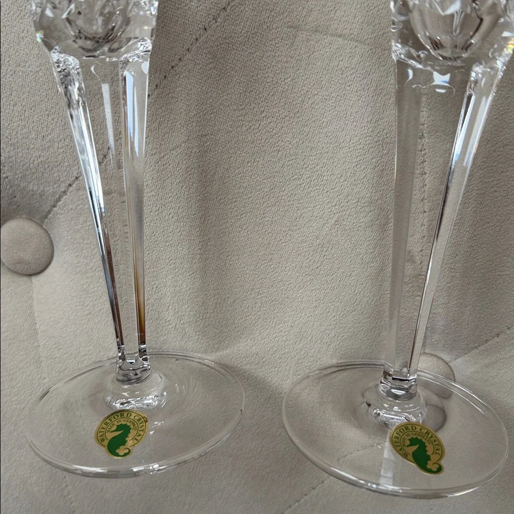 Waterford Crystal “Peace” Toasting champagne Flutes from Millennium Collection